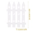 thumbnail image 3 of OULII 10Pcs Garden Decor Plastic Fence Christmas Tree Fences White for Event Planners, 3 of 8
