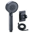 thumbnail image 2 of Handheld Showerhead with Hose, High Pressure 5 Spray Setting Shower Set, ABS Plastic Bath Sprayer, for Gym RV Bathroom Use, Adjustable Rainfall Shower Head, 2 of 8