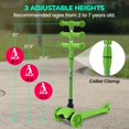 thumbnail image 3 of Hurtle Mini Kickboard Scooter for Kids - Height Adjustable 25''-28'', Lightweight 3-Wheels with LED Light-up, Anti-Slip,Indoor/Outdoor Fun, Micro-Scooter for Ages 2-5, 3 of 7