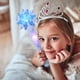 thumbnail image 2 of Light Up Snowflake Glow Wand, Princess Light Up Wand with Sound for Kids Girls, Princess Birthday Party Costume Accessories Toy, 2 of 6