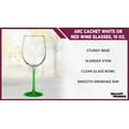 thumbnail image 3 of 10 ARC Cachet White Wine Glasses Set, 19 oz. - Barware, Sturdy, Vibrant - Green, 3 of 5