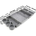 thumbnail image 2 of Nc56 8 Pieces, Desk Drawer Organizer, Filing System Made Of Felt, Drawer Organizer Office Felt, Desk Organizer Drawer Organizer, Desk Drawer Organizer Trays. (Gray), 2 of 7