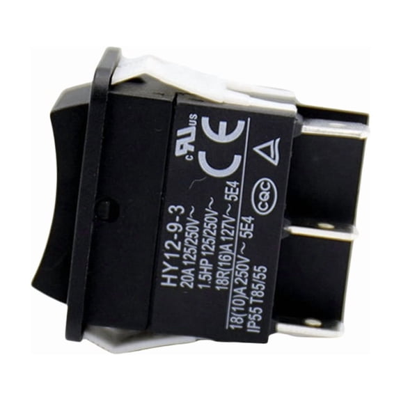 Rocker Switch, HY12-9-3 6Pins Industrial Electric Rocker Switch 125V/250V Pushbutton
