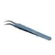 thumbnail image 5 of Pinzas de aleación de aluminio con punta curva, herramienta antimagnética para reparación y mantenimiento de dispositivos electrónicos, color azul., 5 of 14