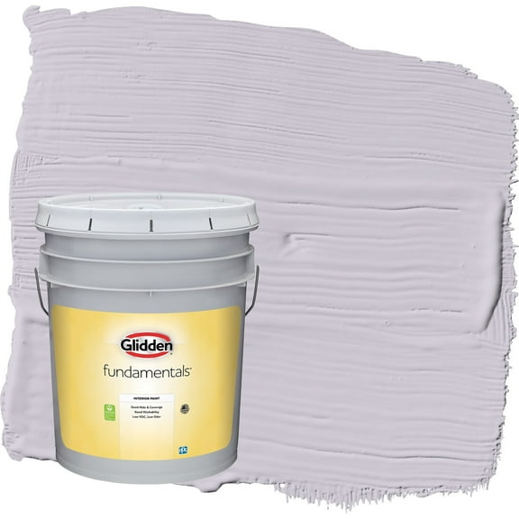 Glidden Fundamentals Silver Chalice / Purple Flat Interior Paint, 5 Gallon