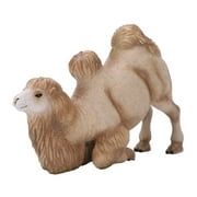 Camel Toys Figurine, Wild Animal Model Llama Toy for Nature Science Learning, Kneeling Design ,Wildlife Theme Party Supplies Cake Toppers
