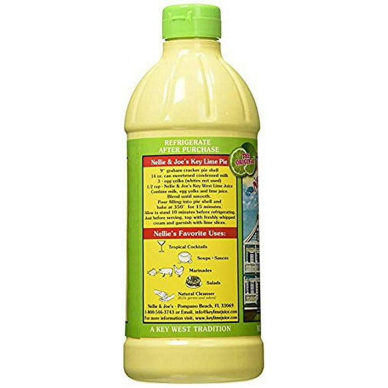 Nellie and Joe's Key West Lime Juice, 16 oz, Double Strength