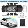 thumbnail image 5 of Windshield Sunshades For Tesla Model Y 2020-2024 Sun Shade Side Rear Window Shade Cover Sun Visor Shield Privacy Protection Keep Vehicle Cool Black 8PCS, 5 of 9