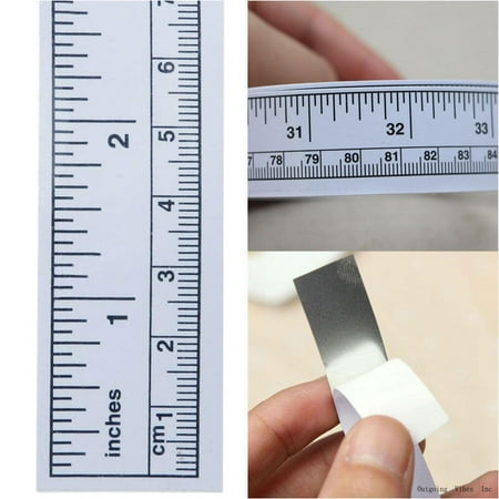 

Self Adhesive Measure Tape Vinyl White Ruler Sewing Machine Sticker 90Cm