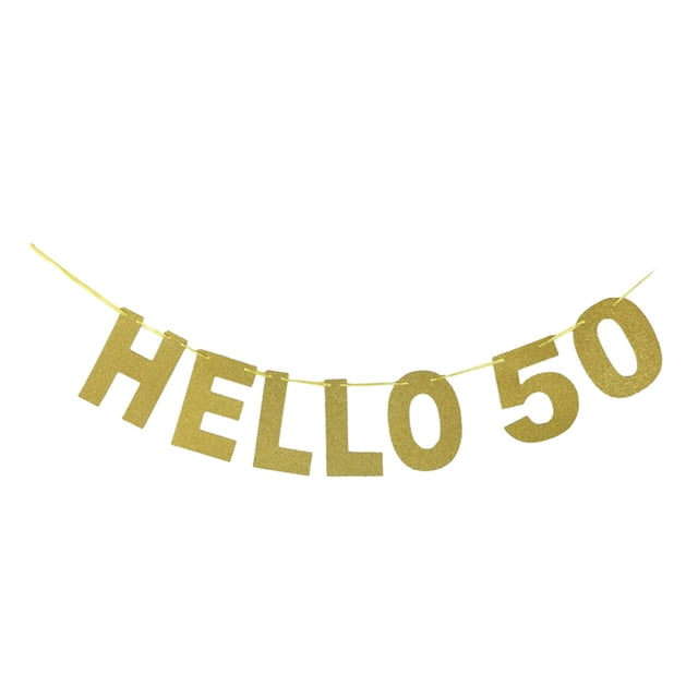 Transemion 1pcs Set 16.4ft Gold Paper Card Letter Banner Custom Banner Banners Customize For Wedding & Engagement Birthday Banner TYPE4 NO4