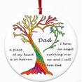 thumbnail image 2 of 2pcs Circular Ceramic Gift Pendant Craft Hanging Decoration Family Keepsake Round White Porcelain(be mon and dad), 2 of 5