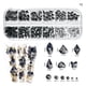 thumbnail image 1 of 12 Girds-diamantes de imitación de colores para uñas, cristales brillantes AB con reverso plano, gemas de purpurina 3D, decoraciones para Nail Art, Strass Gao Jinjia LED, 1 of 2