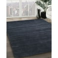 thumbnail image 3 of Ahgly Company Machine Washable Indoor Square Contemporary Dark Slate Blue Area Rugs, 6' Square, 3 of 7