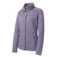thumbnail image 5 of Port Authority Ladies Digi Stripe Fleece Jacket-XL (Purple), 5 of 6
