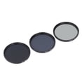 thumbnail image 1 of ND Filters Set, ND2 ND4 ND8 Neutral Density Camera Lens Filter, HD Multi Layer Coating, Anti Scattered Light Anti Scratch Optical Glass, for Camera Lens, 1 of 7