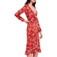 thumbnail image 2 of Free People Robe Portefeuille Covent Garden pour Femmes, Rouge, 0, 2 of 4