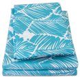 thumbnail image 4 of Tropical Leaf Printed Teal 4-Piece 1500 Supreme Collection Sheet Set Queen, 4 of 6