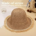 thumbnail image 3 of JASGOOD Sun Hats for Women Wide Brim Straw Hats 2025 Summer Lightweight Breathable Beach Hat for Vacation Travel, 3 of 6