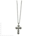thumbnail image 4 of Stainless Steel Brushed and Polished Black IP-plated Cross Necklace Chain 24" - with Secure Lobster Lock Clasp (3.35mm), 4 of 4