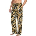 thumbnail image 6 of Naloa Sunflowers Bee Pajama Pants Men, PJ Bottoms, Sleep & Lounge Pants-XX-Large, 6 of 6