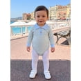 thumbnail image 2 of RUINIXCW Baby Boy Fall Romper Stripe Print Buttons Turn Down Collar Long Sleeve Infant Bodysuits Jumpsuits, 2 of 9