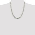 thumbnail image 4 of Primal Silver Sterling Silver 8mm Pave Flat Figaro Chain, 4 of 4