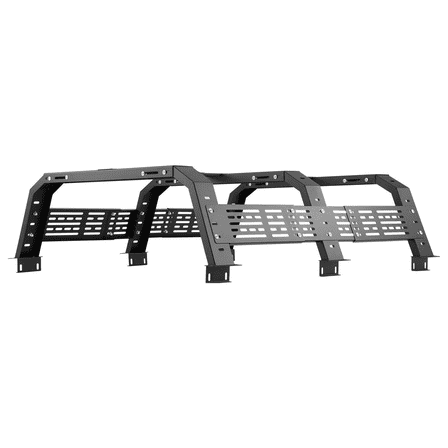 Truck Bed Rack 900lbs Capacity, Full/Mid-Size Trucks, Overland Camping Gear Carrier, Adjustable Width Height, Steel Utility Rack