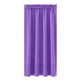 thumbnail image 2 of Paquete de 2 Cortinas de Seda Lisas con Aislamiento Térmico y Ahorro de Energía Opacas yMorado MNFD, 2 of 6