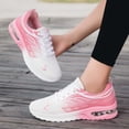 thumbnail image 6 of Lusa 2026 Spring Sport Running Shoes for Women Fashion Gradient Color Elastic Air Platform Sneakers Lightweight Breathable Mesh Lace up Sneakers for Walking Tennis Wear Pink 36, 6 of 7