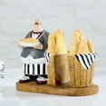 thumbnail image 1 of Chef Figurines Servilletero, Resina Chef Servilletero Dispensador Servilletero Carrito italiano Cocina Decoración Pañuelos para hotel perfecl  Soporte de papel de chef, 1 of 8