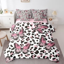 Castle Fairy Flying Butterfly Twin Bedding Sets,Abstract Gradient Bedding Comforter Set