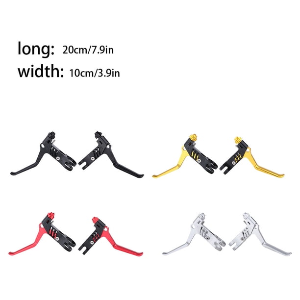 Eigraketly Palancas de freno en V, accesorios modificados, componentes de manillar de ciclismo, juego de manijas de frenado universales, accesorio Ciclismo Dorado