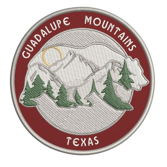 Wander Often! Guadalupe Mountains, Texas 3.5 Inch Iron Or Sew On Embroidered Fabric Badge Patch Seek Adventure, National Park Iconic Series