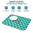 thumbnail image 5 of Bambusi Microfiber Dish Drying Mat for Kitchen Counter, Reversible Dish Drainer Mat, 18 x 14 Inch Teal Green, 5 of 11