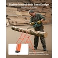 thumbnail image 4 of VEVOR Folding Work Horses, 26 lbs Load Capacity Sawhorse with Heavy Duty Legs, Adjustable Height Saw Horse with Non-Slip Foot Pads, for Woodworking, Carpenters & Contractors, 4 of 9