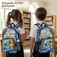 thumbnail image 3 of FKELYI Blue Shark Print 17 Inch Clear Backpack for Kids Schoolbag Large Capacity Bookbag Transprent Backpacks for Teens Student Casual Daypack, 3 of 7