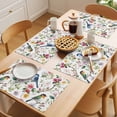 thumbnail image 5 of Spring Bird Floral Placemats Set of 12 Summer Birds Flowers Watercolor Place Mats Indoor Wipeable Table Mats Washable Cloth Dining Table Placemats for Kitchen Holiday Party Home Decor 13x19 Inch, 5 of 9