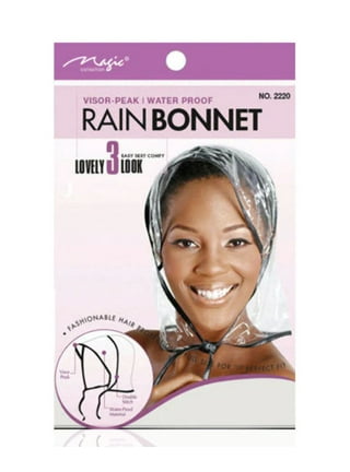 VALICLUD 4pcs Rain Bonnet with Visor Waterproof Clear Bonnet Rain Hood Hat  Cap for Women Lady Rain Wear
