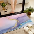 thumbnail image 4 of JML Non-Slip Microfiber & Rubber Doormat - Soft Entryway Rug for Home/Office (24"x36") - Easy Clean Door Mat for Indoor/Outdoor Use, Marbled Pastel gold, 4 of 5
