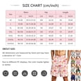 thumbnail image 3 of Satingcolo Men's Hawaiian Beach Shorts Elastic Mid Waist Drawstring Athletic Shorts Lightweight Summer Casual Trunks with Pocket Coffee 2XL, 3 of 4