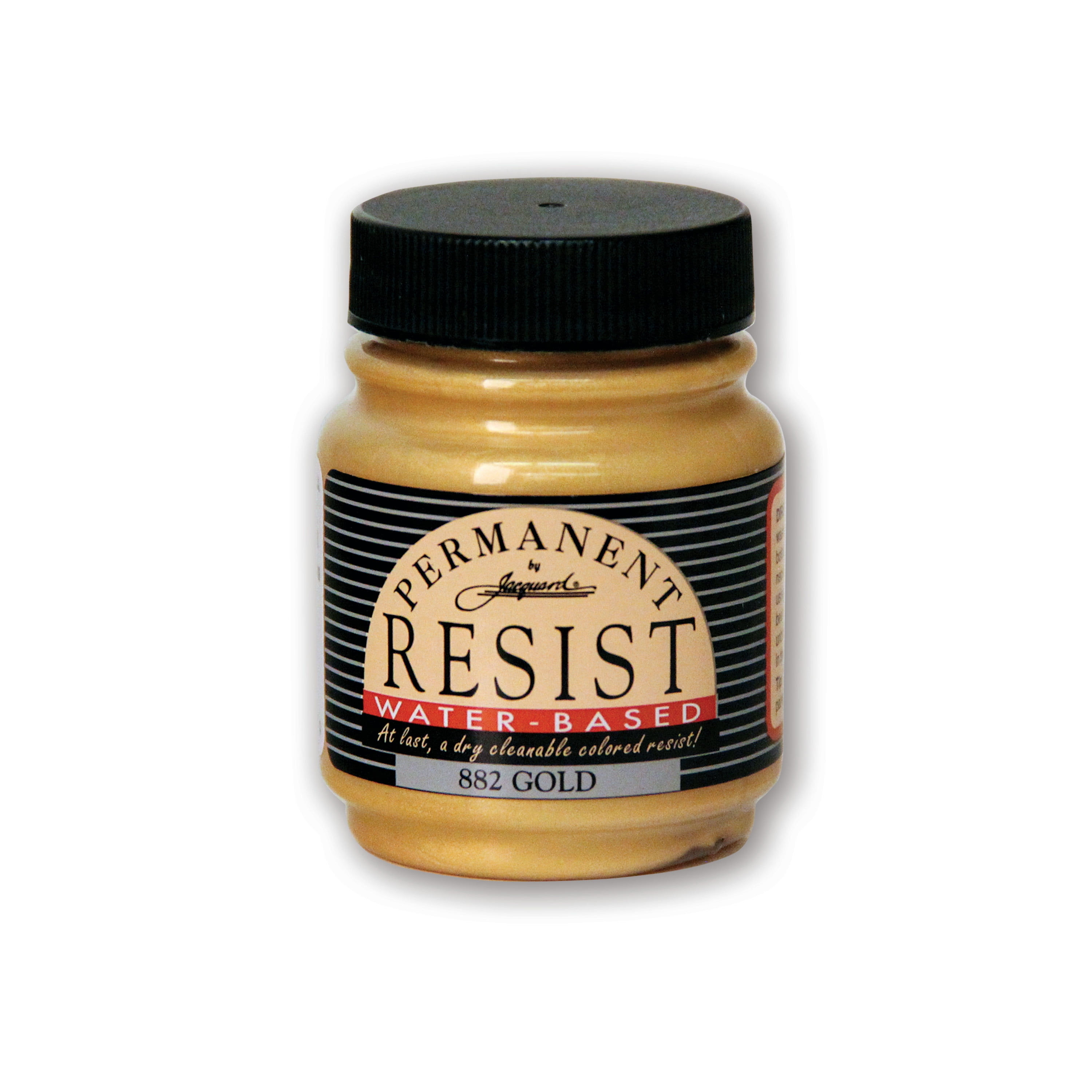 Jacquard Permanant Metallic Resist, 2.25 oz., Gold, Fabric Dye