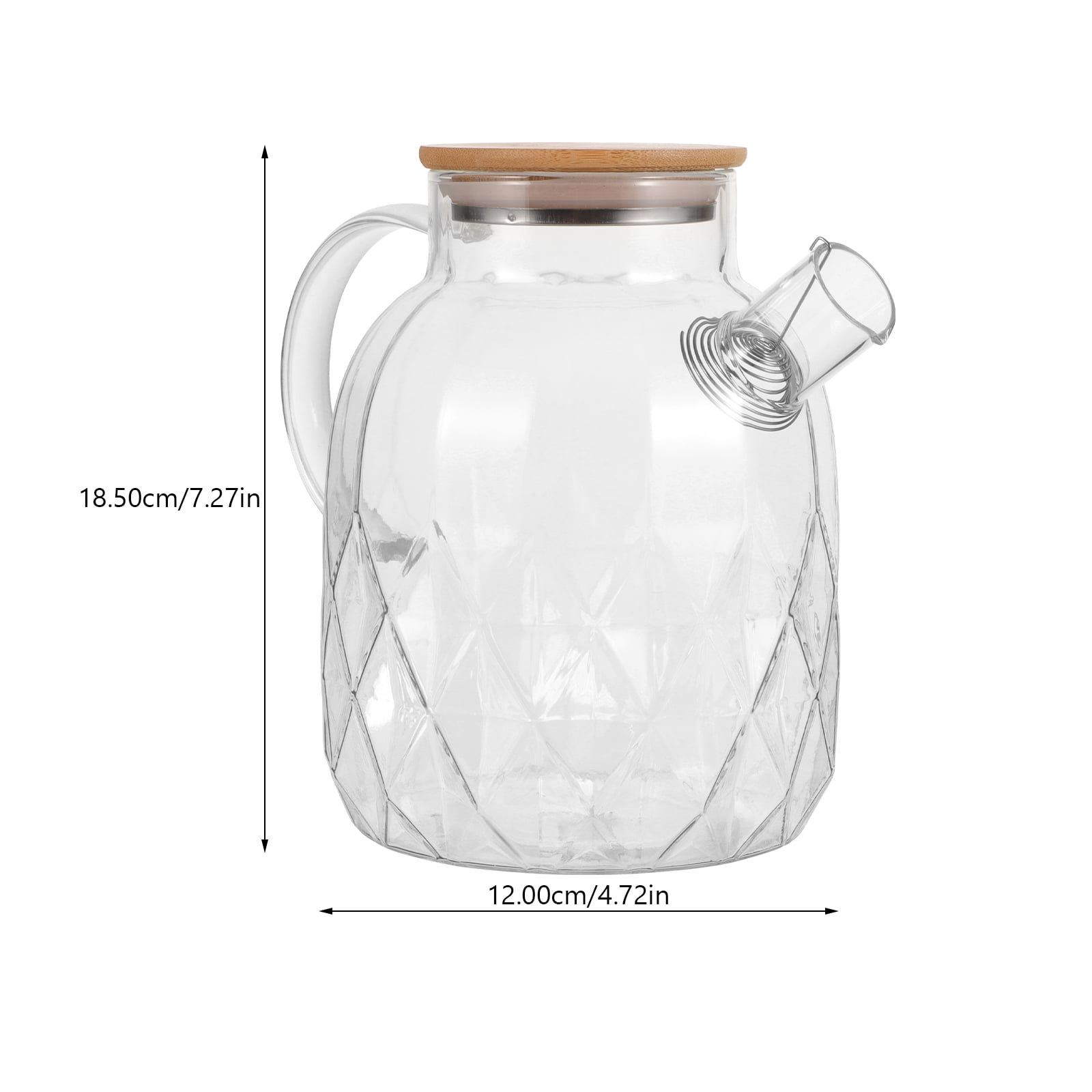 NUOLUX Water Jug Glass Cold Water Jug Household Tea Pitcher Water Carafe Glass Milk Jug Juice Jug
