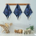 thumbnail image 5 of 6PCS Dish Towels and Dish Cloths Reuseable Dishcloths Sets for Washing Dishes, Cooking, Baking Size 11" x 11" Deep Blue Flower, 5 of 9