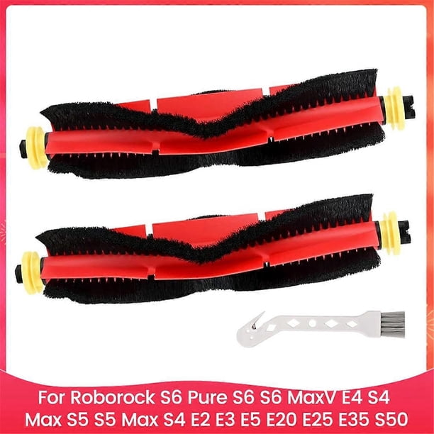 Main Brushes for Roborock S6 Pure,S6, S6 MaxV, E4,S4 Max, S5, S5 Max, S4, E2, E3,E5 E20 E25 E35 S50