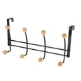 thumbnail image 7 of Over The Door Hook Rack Black Finish with 8 Natural Wooden Ball Ends, 7 of 7