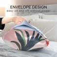 thumbnail image 4 of Yayeee Pillowcase Standard Size Set of 2 Satin Wrinkle Resistant Pillow Case, Flowers and Leaves, 4 of 8