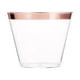 thumbnail image 1 of Bearachild 100 unids/set vasos de bebida versátiles y prácticos hechos con poliestireno taza de bebida fácil de transparente Mostrada borde plateado, 1 of 6