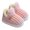 Pink, variant on Lovskoo Kids Slippers Boys Girls Warm Soft Plush Solid Color Slippers Little Kids Non-Slip Winter Home Shoes for Indoor Outdoor 30 Coffee