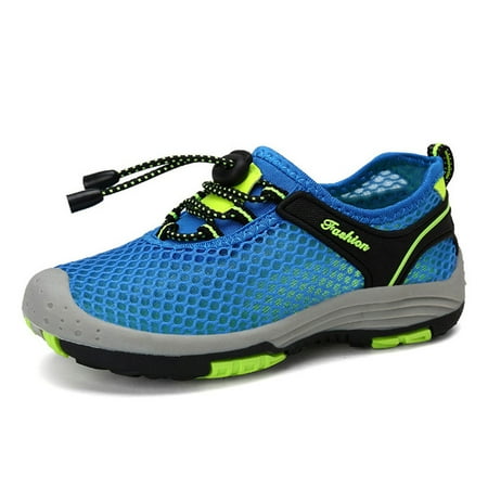 

Toyella Casual Beach Shoes Upstream Shoes Children 2020 Children Upstream Shoes Boy s Shoes Summer Mesh Breathable Leisure Sapphire Blue 29