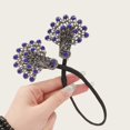thumbnail image 3 of Vjnyvs Purple Peacock Hair Curler Pearl Rhinestone French Twist Bun Styling Clip, 3 of 7